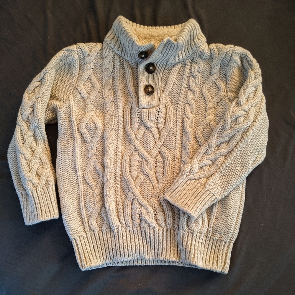 Cable-knit sweater